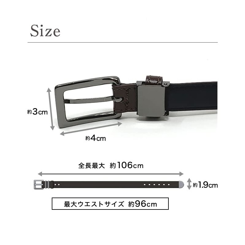 bell la bell Thin Belt [Made in Japan] Black Cowhide