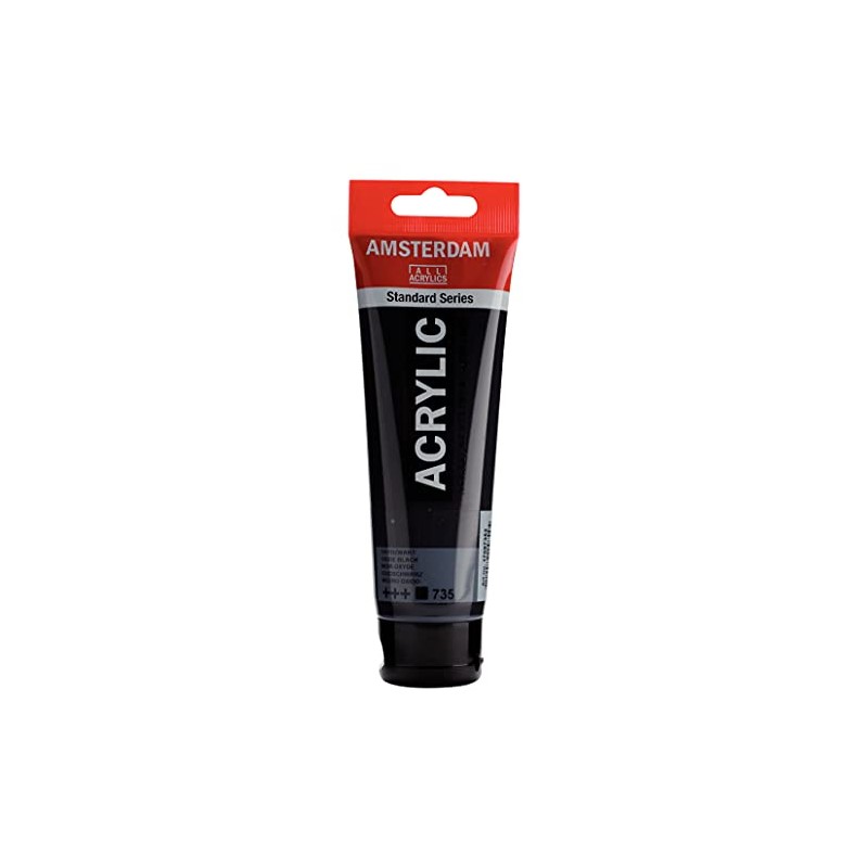 Amsterdam Standard Series Acrylic Tube 120 ml Oxide Black 735