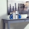 Yougoals Blue Agate Bookends for Shelves, Geode Crystal Book Ends