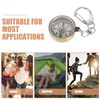 WHAMVOX Robust Copper-zinc Alloy Compass Keychain Portable Compact Pocket Compass