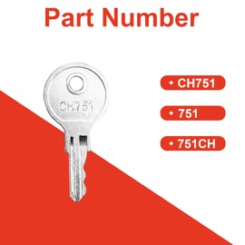 6 Pcs CH751 Key, Siasky Universal CH751 Replacement Keys, RV Keys for RV Campers Compartments, Storage, Cabinet, Door Hatch, Locks Carts Shells, Tool Boxes