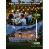 addlon 100FT Solar String Lights Outdoor with Remote, 54 LED