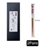 jatimdotin a Chopsticks, 2 Pairs Sushi Sticks, Natural Wooden Sticks,