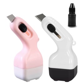 ZYEKIU Pack of 3 Identity Privacy Roll Stamps, Embossing Stamp, Two Colours Available, Scanned Refillable Ink, Roll Stamp for Privacy, Anti-Theft and Data Protection