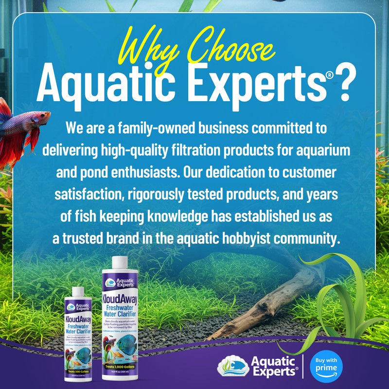 KloudAway Freshwater Aquarium Water Clarifier - Clears Cloudy Water, Water
