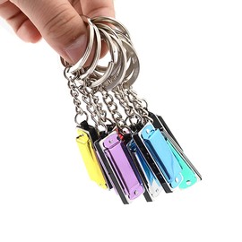HUANIZI Colorful Harmonica Keychain Harmonica 8 Tone 4 Holes For Key Chain Harmonic Keyring Keys Holder Bag Pendant Harmonica Keyring, Blue