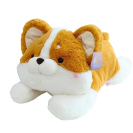 champracer Corgi Plush Toy Shiba Inu Plush Toy Corgi Dog Plush Toy Shiba Inu Dog Plush Cushion, Cuddly Toy Cushion Dogs Cuddly Toy for Children (30 cm, Yellow)