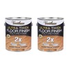 Varathane 298273-2PK Ultra Thick Floor Finish Polyurethane, Gallon, Semi-Gloss Clear,