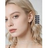 Kosuwo Moissanite Stud Earrings Set, 925 Sterling Silver, 18K White