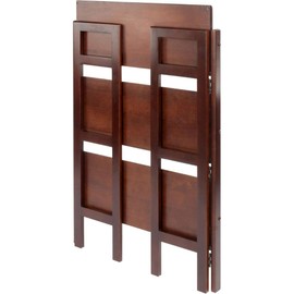 Oakestry Terry Foldable Shelf Walnut 3 Shelves Practical Storage Solution for Home or Office Compact Space-Saving Design Perfect for Organizing Books Decor or Accessories Foldable Design Easy Storage