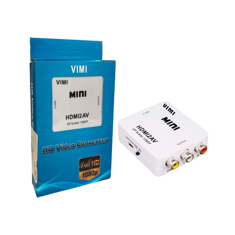 Convertidor HDMI a RCA - AV Audio Video Adaptador para
