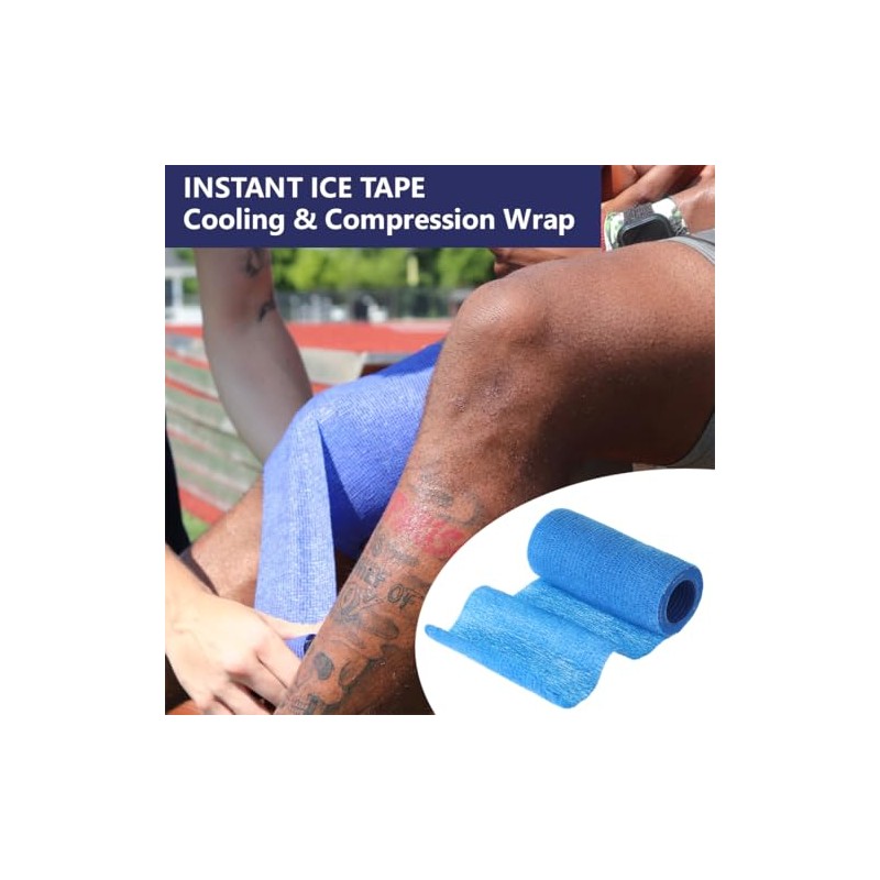 Ice Tape Self Sticking Ice Wrap 2 Pcs Instant Cold