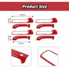 JeCar Red Door Handle Cover Trim Fit for Dodge RAM