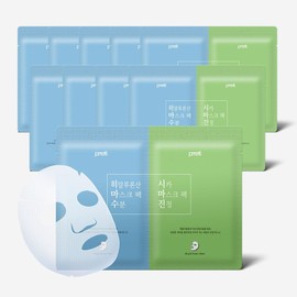 프레티 [50 sheets] Dual Mask Pack 25+25 (Hyaluronic Acid Moisture 25 sheets + CICA Soothing Mask 25 sheets)