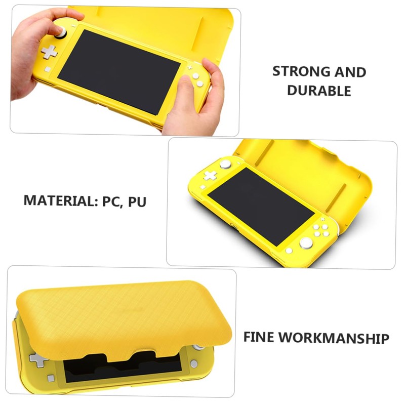 OSALADI Storage Case Yellow Cons Compatible Durable Travel Shell Game