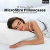 Rohi Microfibre White Pillowcases 2 Pack – Ultra Soft &
