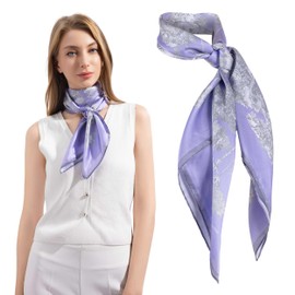 Women's Neck Scarf – Original Design Fashion Accessory, Elegant Lightweight Wrap (Purple)