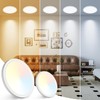 Peasur 7 inch LED Ceiling Light, 3000K/3500K/4000K/5000K/6500K Adjustable Flush Mount
