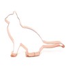 Sitting Tonkinese Cat Copper Cookie Cutter