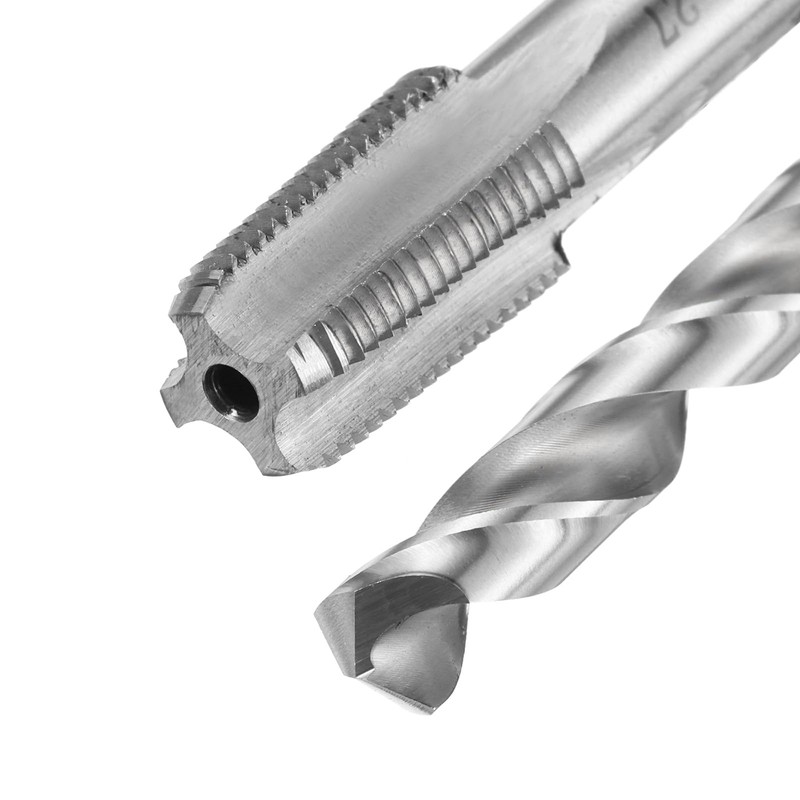 sourcing map Tap & Drill Bit Set, 1pcs 1/8-27 NPT