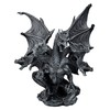 Dragon Figurine Gothic Black 23 cm - Dark Hydra Five