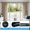 AIZESI Black Tension Curtain Rod 51-144In (4.25-12Ft), Extra Long No-Drill