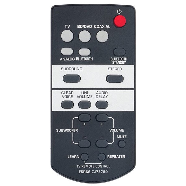 FSR66 ZJ78750 Replacement Remote Commander fit for Yamaha Sound Bar