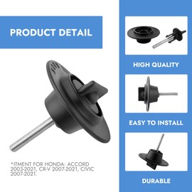 Spare Tire Wheel Bolt Adapter Mounting Screw 74652-SDA-003 – Compatible with Honda Accord, Civic, CR-V, Odyssey, Pilot & Acura TL, TSX, RL, ILX, RLX, TLX Replacement Spare Tire Mounting Screw (Black)