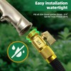 ARXIVE Heavy Duty Metal Hose Nozzle with 4 Adjustable Spray