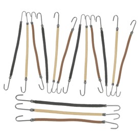 VICASKY 15pcs Elastic Hair Ties with Hooks for Women Durable Ponytail Holders for Daily Styling and Hair Accessories