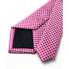 Men's Rose Red Ties Handmade Spot Pin dots & Plaid