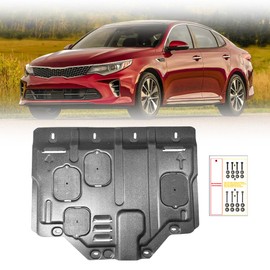 Engine Splash Shield Fit for Kia Optima 2016 2017 2018 2019 2020 Engine Case Guard Under Cover Compatible with Optima Front Engine Guard Mud Flaps