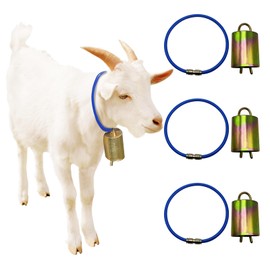 7-Pack Large Heavy Duty Goat & Sheep Pasture Bells with Collars – Loud, Won’t Fall Off, Tangle-Free on Wool – Ideal for Active Goats That Run, Jump, or Clash