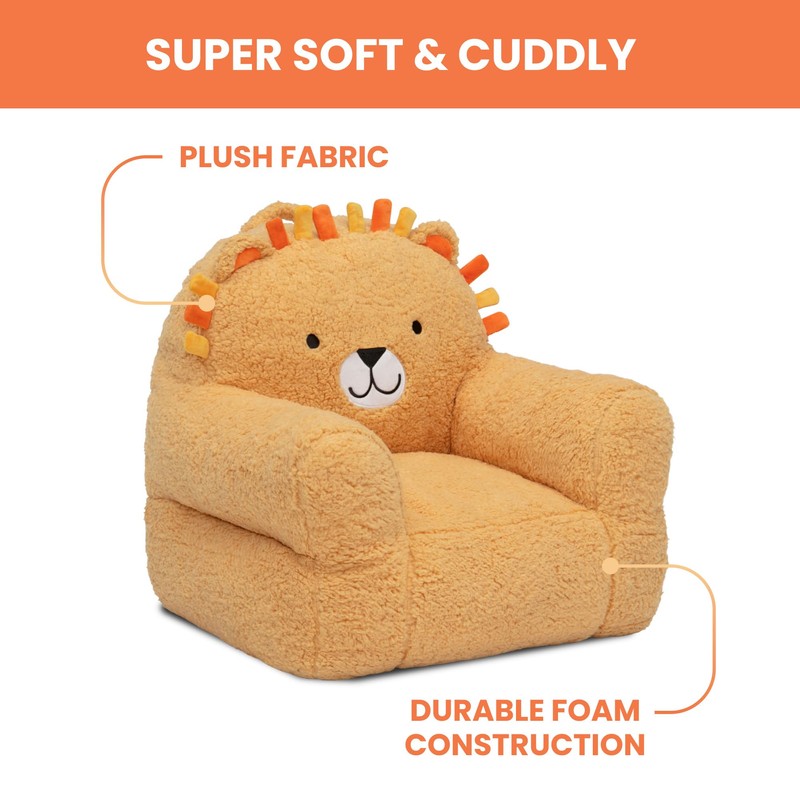 Delta Children Lion Cozee Buddy Chair, Orange