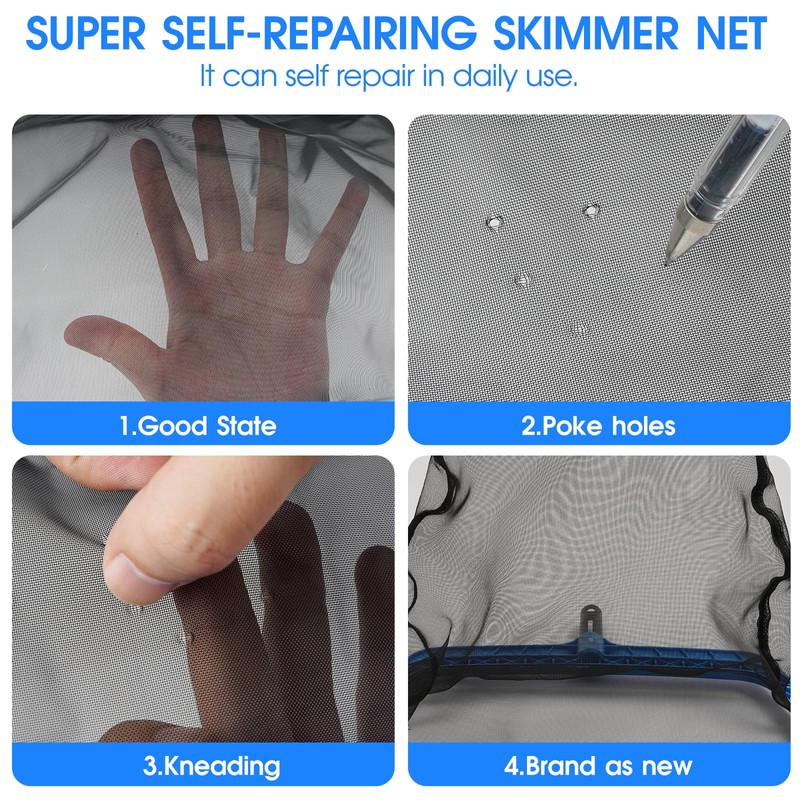 TidyMister 3-in-1 Pool Cleaning Kit Full Set - 18in Rounded