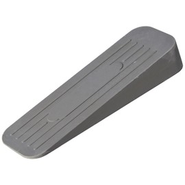 Merriway BH02509 Heavy Duty Non-Slip Rubber Door Wedge Stopper 120 x 20 x 35mm Grey