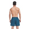 Ougelebo Men's Swimming Trunks with Zip Pocket, Quick-Drying, peacock blue