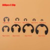 E Clips Assortment Kit, E Clamp/Holder Tool 300pcs Black Metal
