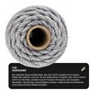 Netuno 1 x Macrame Yarn, Grey, 3 mm, 50 m,