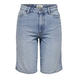 ONLY ONLSONNY Female Denim Shorts High Waist Normal Cut Shorts, Light blue (light blue denim)