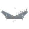 Brickyard 4 Pack - Pontoon V Wing Bunk Brackets for