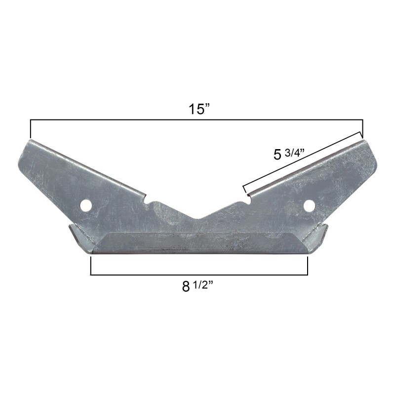 Brickyard 4 Pack - Pontoon V Wing Bunk Brackets for
