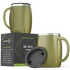 Stainless Steel Insulated Coffee Mugs Set of 2 (14oz) –