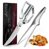 DRAGON RIOT Kitchen Shears, Silver Kitchen Scissors, Meat Cooking Scissors,