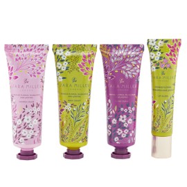 Sara Miller Beauty Haveli Garden Travel Bag Set | 30ml Body Wash, 30ml Hand Cream, 30ml Body Cream & 15ml Lip Gloss | Cruelty Free & Vegan Friendly | Travel Friendly Sizes