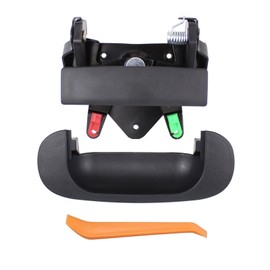 DriveFix Black Textured Tailgate Handle with Bezel for Dodge Ram 1500 2500 3500 1994-2001