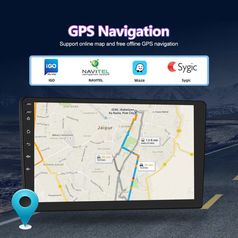 fortdows-123 10.1'' Car Stereo Radio GPS Android 13 Carplay for