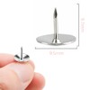 1000pcs Drawing Pins, BetterJonny 9.5mm Silver Push Pins Iron Thumb