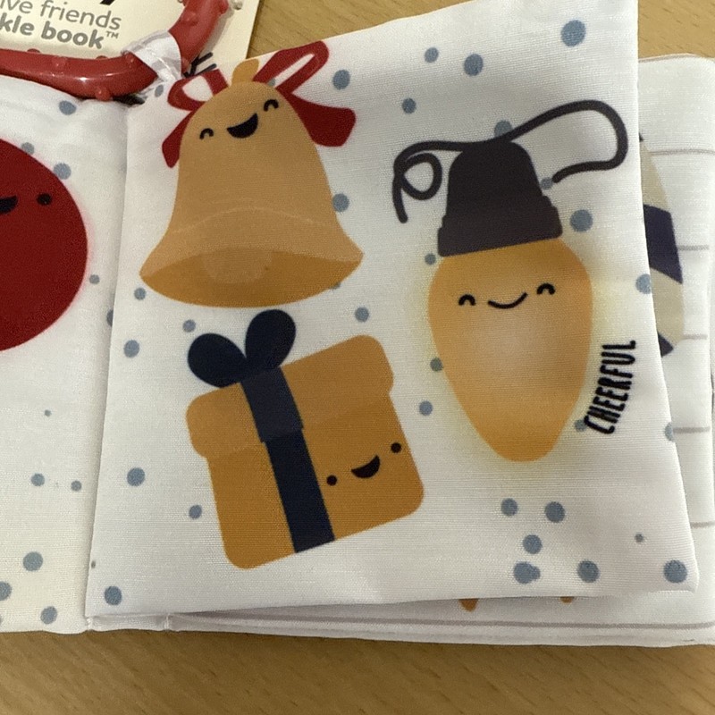 Sassy Baby Christmas themed Set Includes Festive Friends Crinkle Book