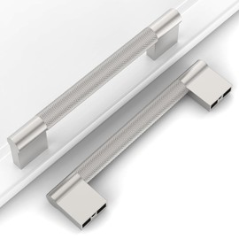 Coinkoly 10 Pack 5"(128mm) Brushed Gold Cabinet Handles Knurled Cabinet Pull Kitchen Gold Cabinet Pulls Drawer Hardware for Cabinets Cupboard